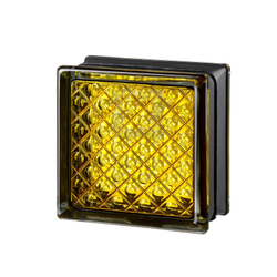 купить стеклоблок желтый MGs DAREDEVIL YELLOW Mini 14.6x14.6x8