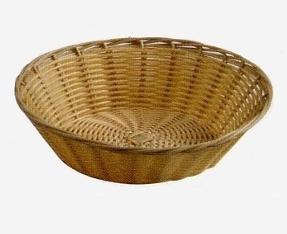 Корзина сервировочная, d=23 см, h=7см., полипропилен, цвет natural, JQ-6002A