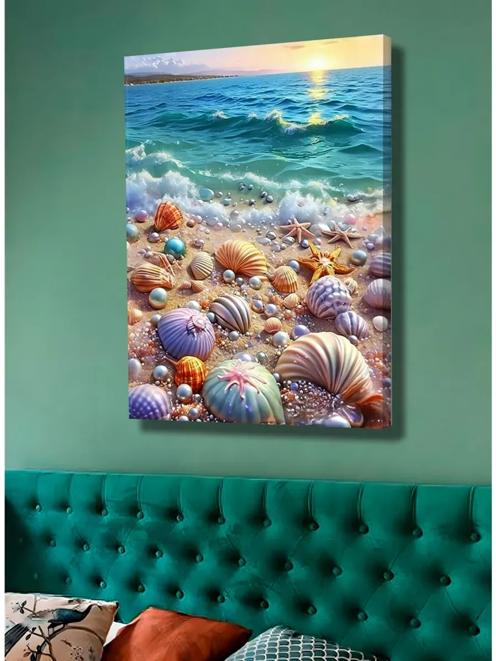 Картина "Лунный свет на воде", для интерьера 30х40см 1шт.
