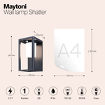 Уличный настенный светодиодный светильник Maytoni Shatter OSL457WL-L2GF3K