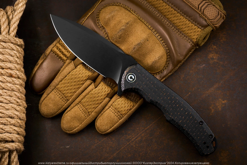 Нож Civivi Praxis C803G сталь 9Cr18MoV BlackWash рукоять Black Coarse Micarta