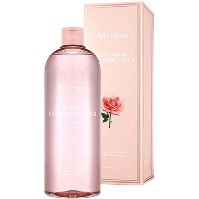 JMSolution Toner Xl Glow Luminous Flower Тонер для лица с экстрактом розы, 600 мл