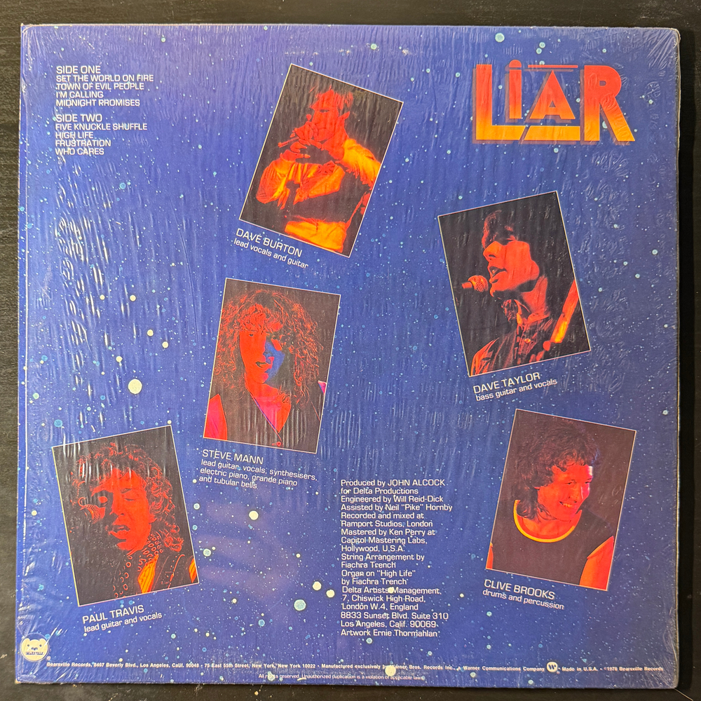 Liar ‎– Set The World On Fire (США 1978г.)