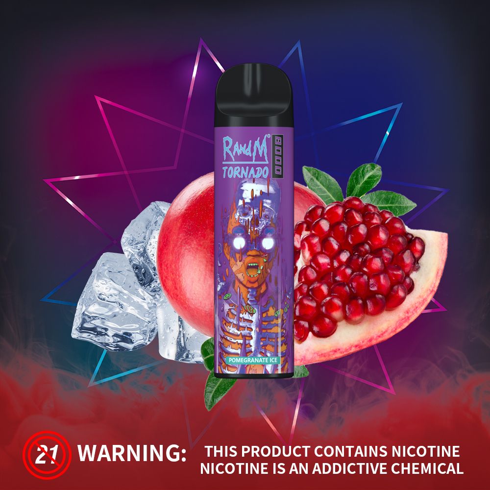 RandM Tornado 8000 - Pomegranate Ice (5% nic)