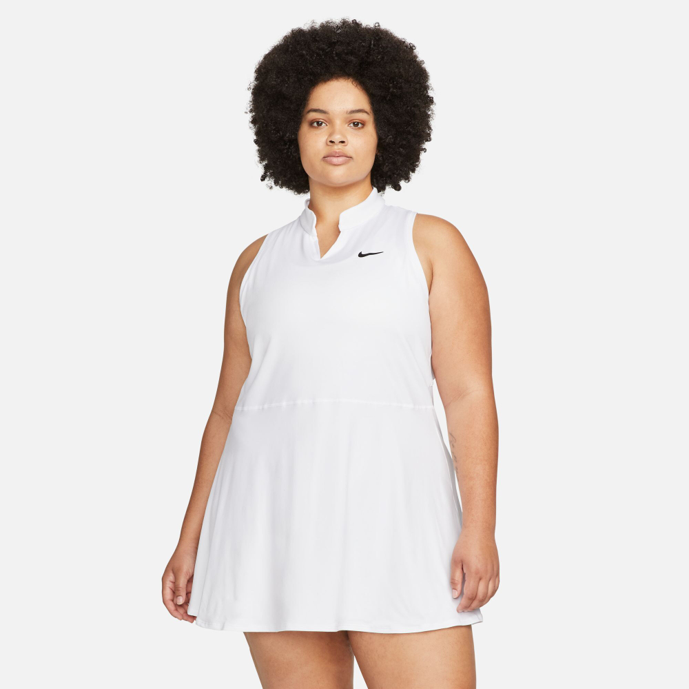 Женская теннисное платье Nike Court Victory Dri-Fit Plus Dress Women - White