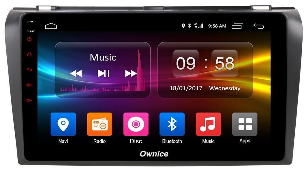Магнитола для Mazda 3, Axela 2003-2009 - Kuberg OL-9503 QLed, Android 12, Быстрая, CarPlay, 4G SIM-слот