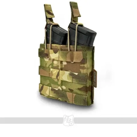 АКМ 2 MOLLE. Сумка для 2 магазинов АК без клапана