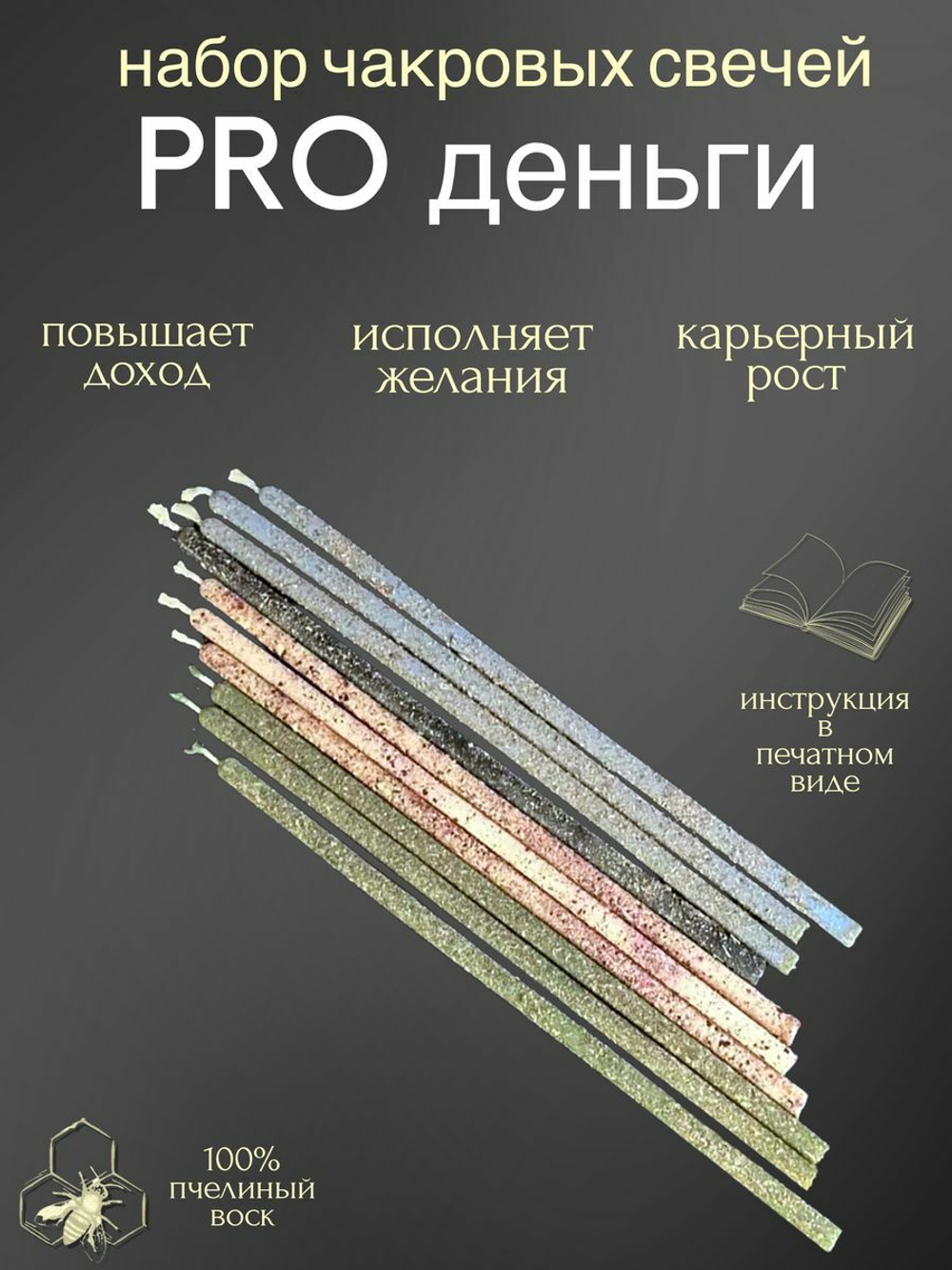 Набор чакровых свечей PROденьги