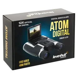 Бинокль цифровой Levenhuk Atom Digital DB20 LCD упаковка с изображением