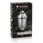Металлическая анальная пробка Hector Helix Buttplug S - 10 см. (Цвет: серебро)