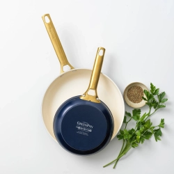 GreenPan Набор из 2 сковородок Padova 20+26 см кремового и темно-синего цвета EAN 4894871046917
