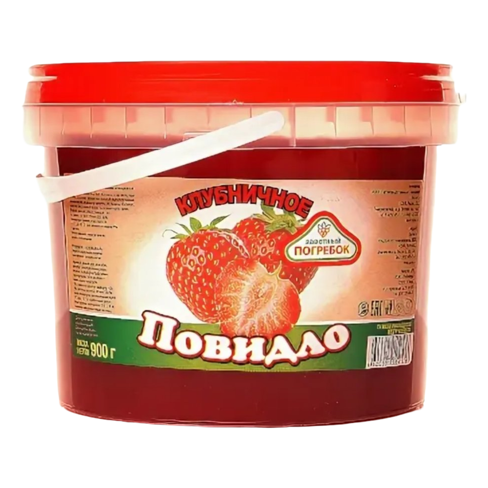 Повидло ТМ Заветный погребок со вкусом Клубники 900г