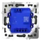 Проходной переключатель одноклавишный Voltum S70 Графит VLS010307