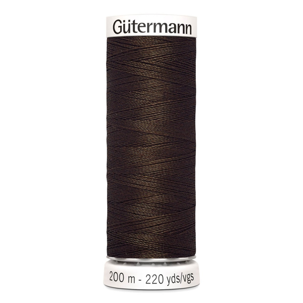 Нить Sew-All 200 м, Gutermann, 406 шоколад