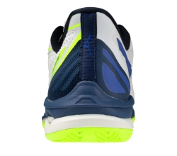 Теннисные кроссовки Mizuno Wave Exceed Tour 7 CC - white/dazzling blue/light yellow