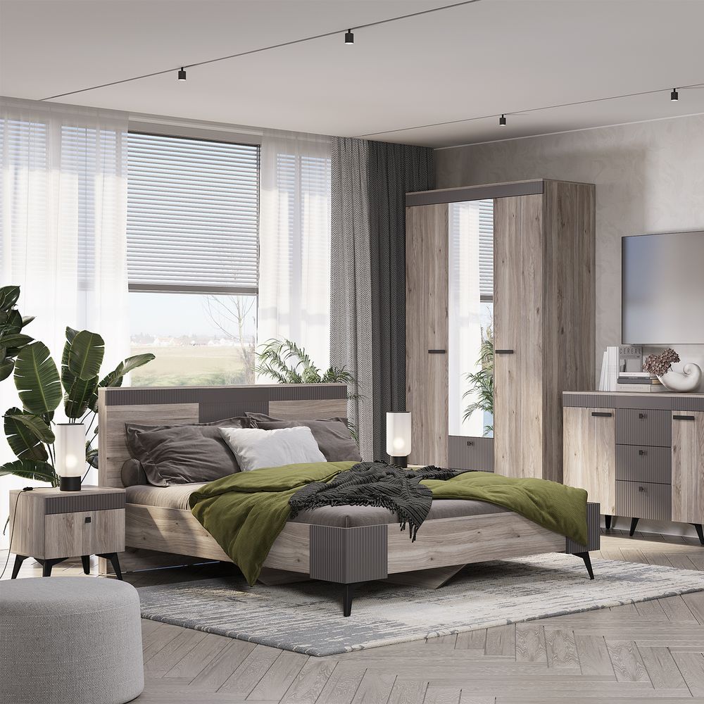 Кровать 1,6 м Кассандра КР-19 без настила NEW