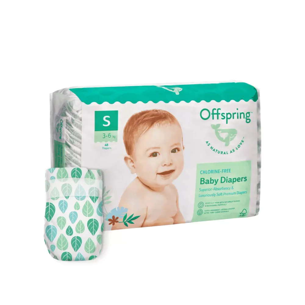 Offspring подгузники s 3-6кг 48шт лимоны Offspring подгузники s 3-6кг 48шт лимоны