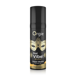 Съедобный жидкий вибратор Orgie DUAL VIBE! со вкусом коктейля PINA COLADA 15мл
