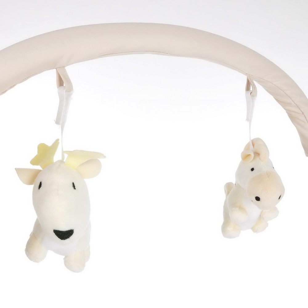 PITUSO электрокачели Viola Cream/Кремовый Hippo пульт,МР3,адаптер,76х61х69см