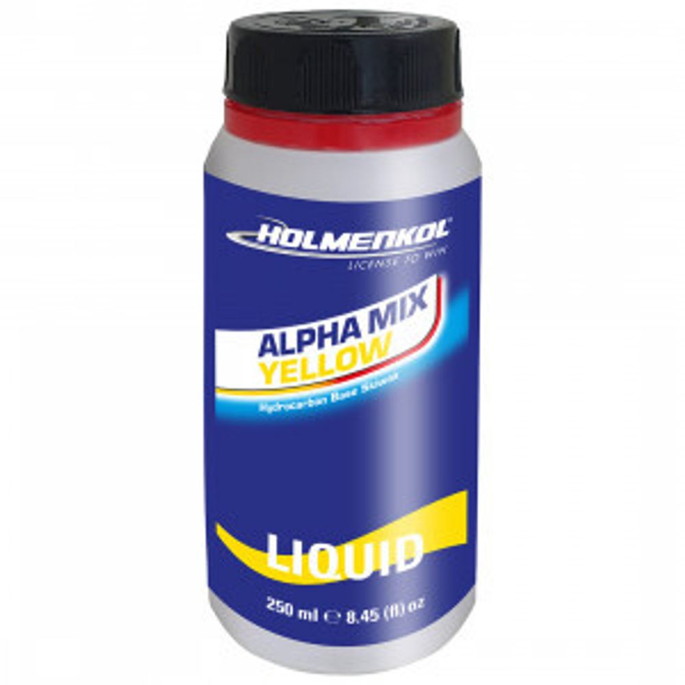 Парафин жидкий теплый Holmenkol Alphamix yellow liquid 250ml