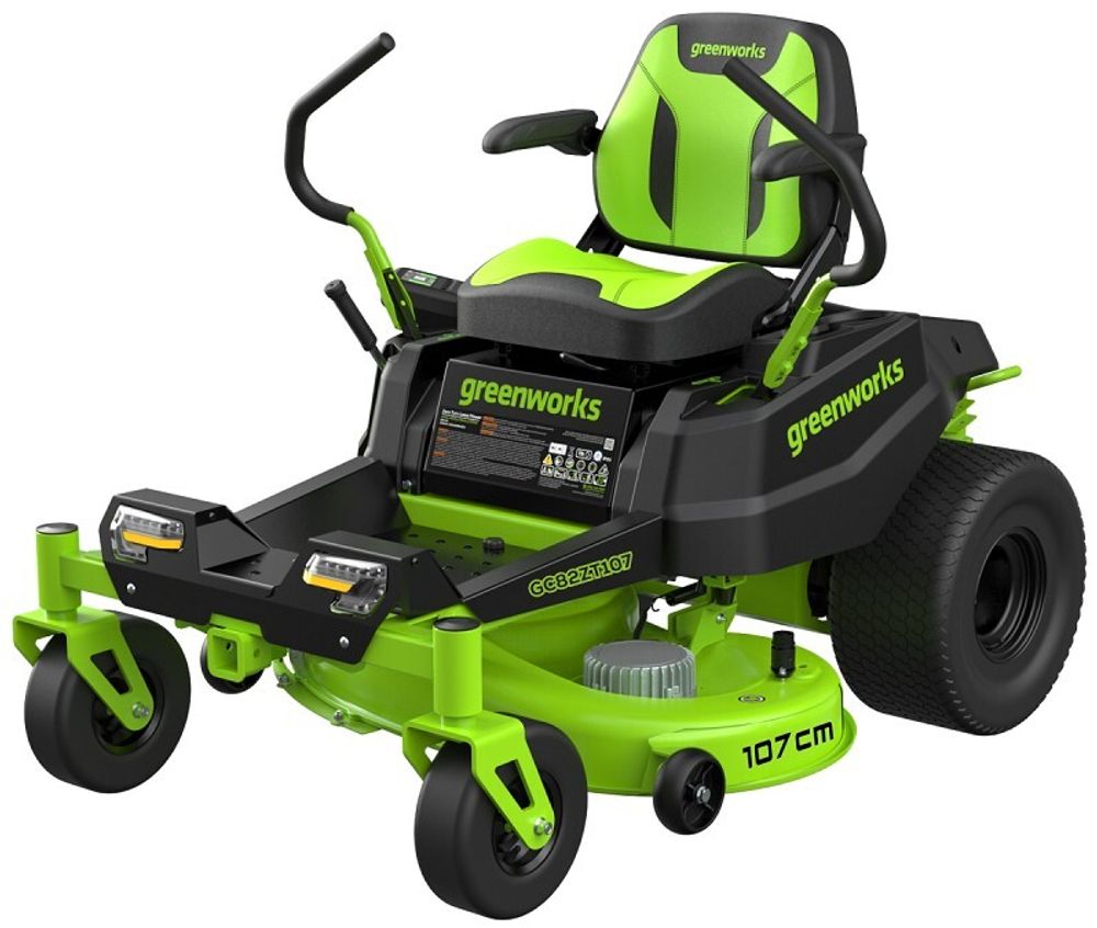 Райдер садовый GC82ZT107 аккумуляторный с нулевым радиусом разворота Greenworks Арт. 7404107, 82V, без АКБ и ЗУ