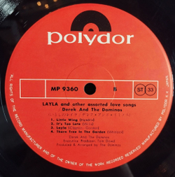 Винтажная виниловая пластинка LP Derek And The Dominos Layla And Other Assorted Love Songs (Japan 1971) (Obi) MP 9359/60