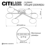 Citilux ATMAN SMART CL226A161 RGB LED Умная люстра Матовый Хром