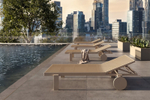 Лежак пластиковый Vondom Gatsby Basic, тортора