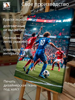 Картина "Ливерпульское дерби", для интерьера 50х70см 1шт.