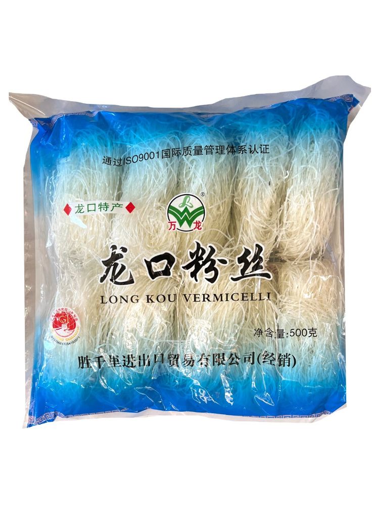 Вермишель Фунчоза бобовая тонкая Wanlong Longkou, 500 г
