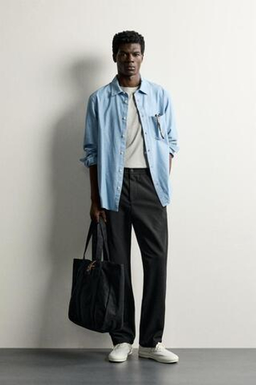 ZARA КОМФОРТНЫЕ БРЮКИ RELAXED FIT, ЧЕРНЫЙ