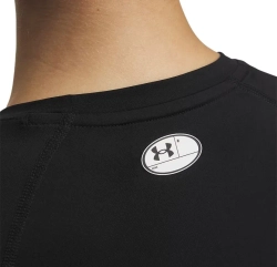 Женская теннисная футболка с длинным рукавом Under Armour HeatGear Authentics Comp Long Sleeve - ultimate black/white