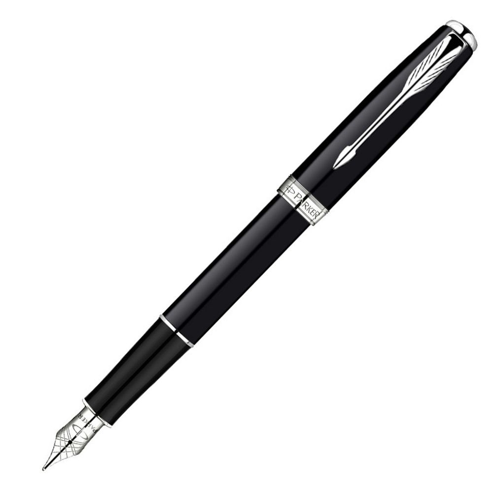 Перьевая ручка Parker Sonnet F530 ESSENTIAL LaqBlack СT перо 18Ct F (S0833880)
