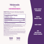 Natrol, мелатонин, быстрорастворимый, с цитрусовым вкусом, 10 мг, 100 таблеток