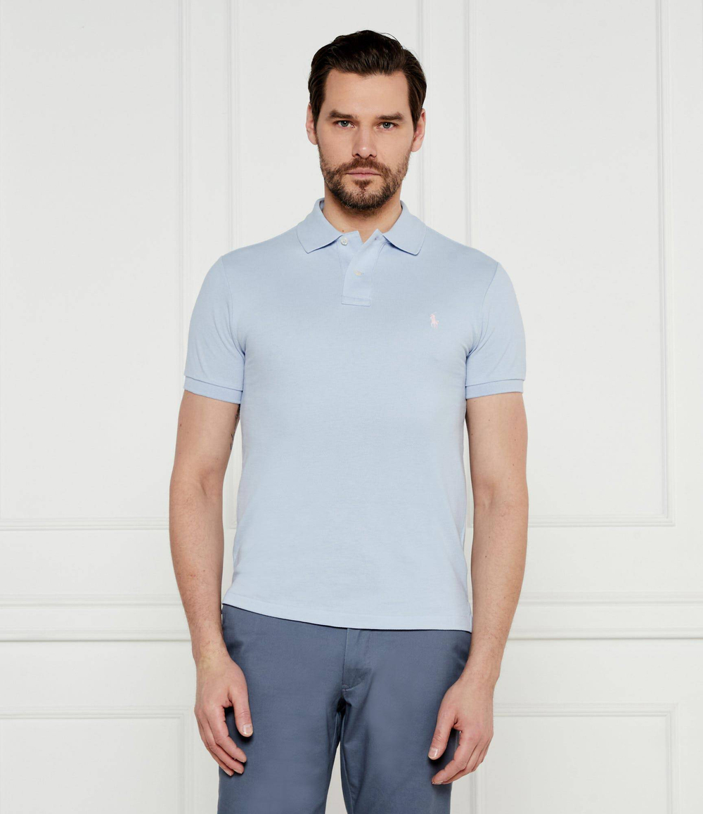 Поло Basic Mesh POLO RALPH LAUREN - голубой(710536856)