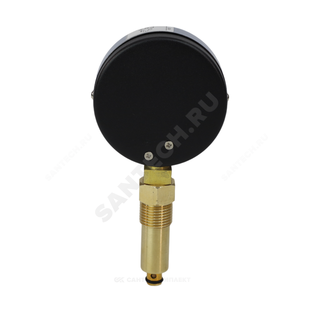 Термоманометр МД04 радиальный Дк63 0-1,0 МПа G1/4" 120С с переходником на G1/2" ЭКОМЕРА МД04-63-G-1МПа- 120-РИ