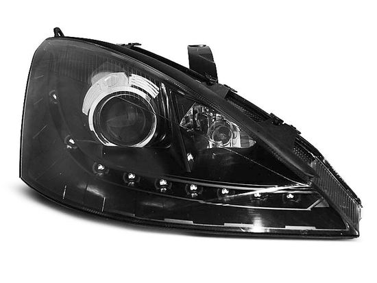 Передние фары Ford Focus 1 daylight black
