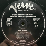 Duke Ellington And Johnny Hodges ‎– Side By Side (Франция 1980г.)