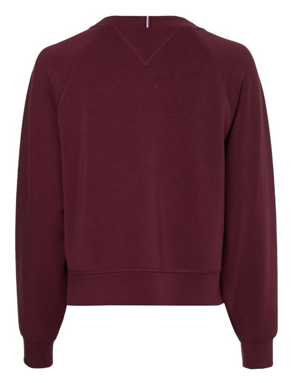 Женская теннисная толстовка Tommy Hilfiger RLX Sueded Modal C NK Sweatshirt - sueded rouge