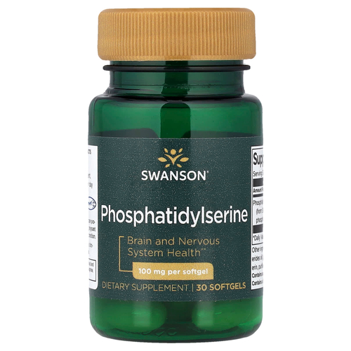 Swanson Vitamins, Фосфатидилсерин, 100 мг, 30 мягких таблеток