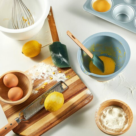 IKEA PONNYFISK  (ИКЕА ПОННИФИСК)  -  Миска для смешивания - светло-серо-голубая 1 л