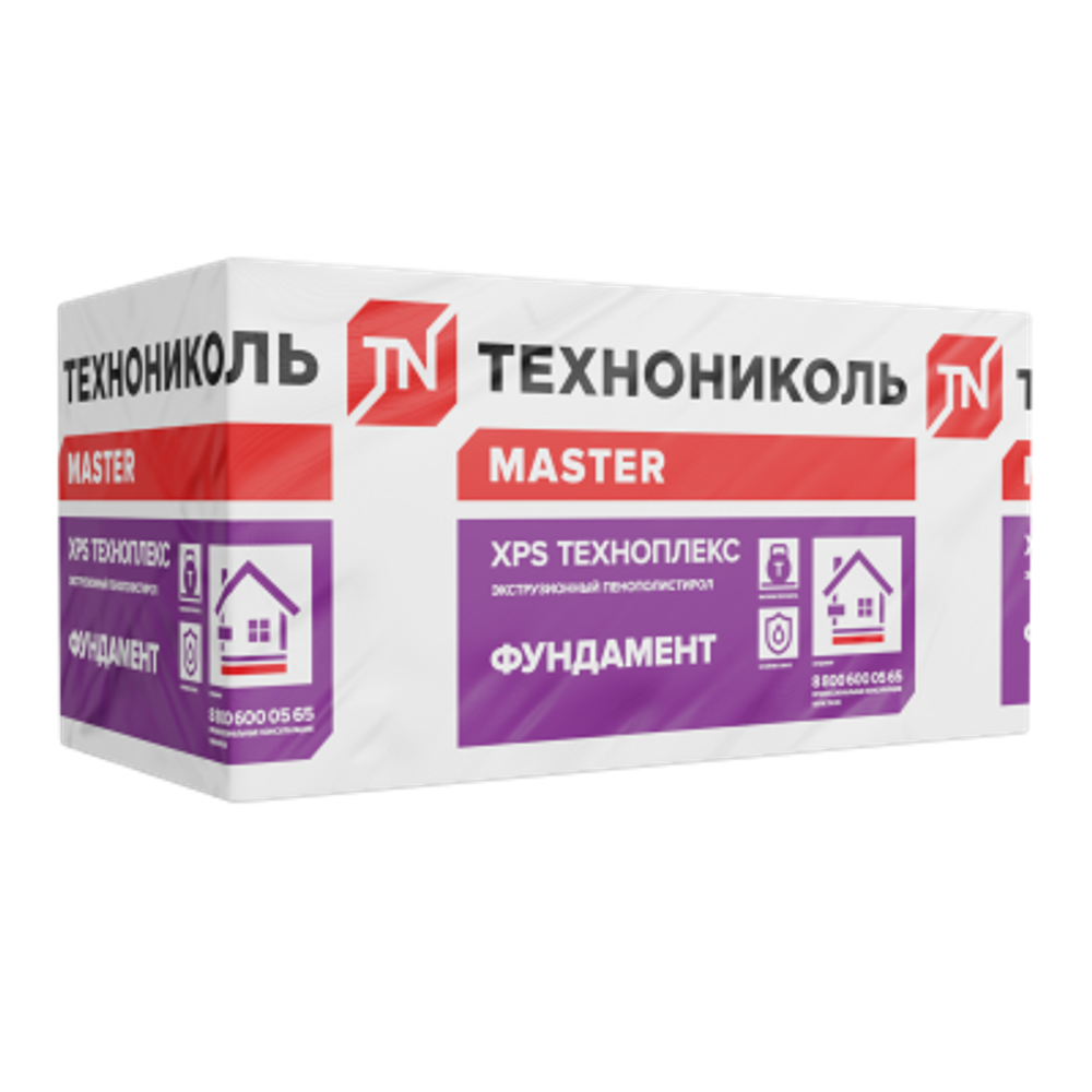 Экструдированный пенополистирол Технониколь Техноплекс Фундамент 1180х580х50-L (8шт 5,47м2 0,273м3)