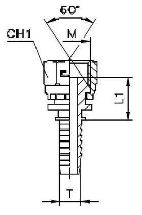 Фитинг DN 06 DKM (Г) 16x1.5