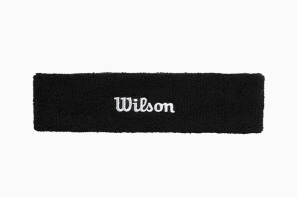 Повязка на голову Wilson Черная 2025 | Спортивный аксессуар