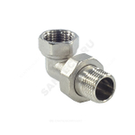Соединитель латунь никель американка Ду 32 (1 1/4") угловой ВР/НР SantechSystems