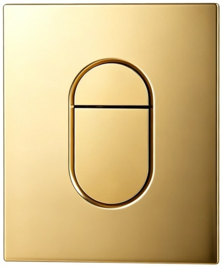 Кнопка для инсталяции REIN RLINE-R SHINE GOLD золото глянец овал ABS