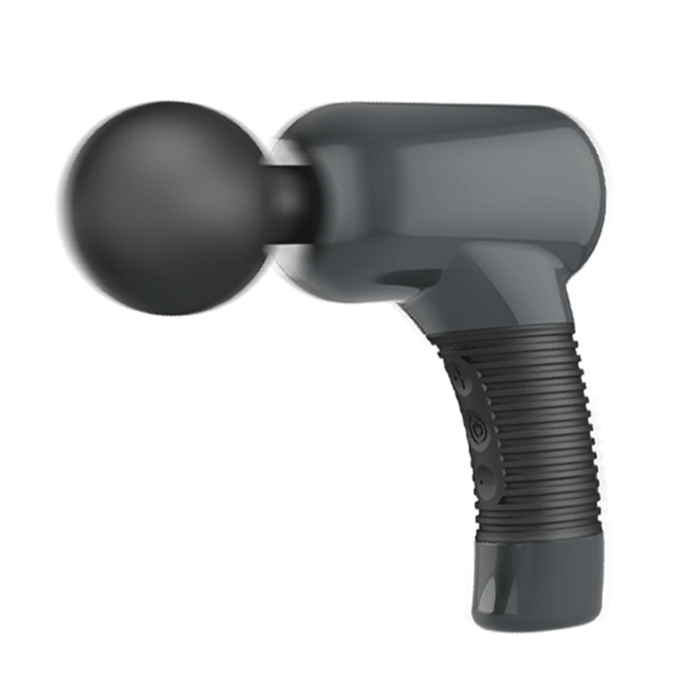 Черный вибромассажёр Волшебный пистолет Pretty Love Super Power Massage Gun BW-055013-1