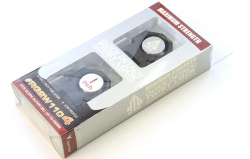 Кольца UTG Max Strength 25,4мм на Weaver, быстросъемные с винтовым зажимом, низкие (h=10мм)