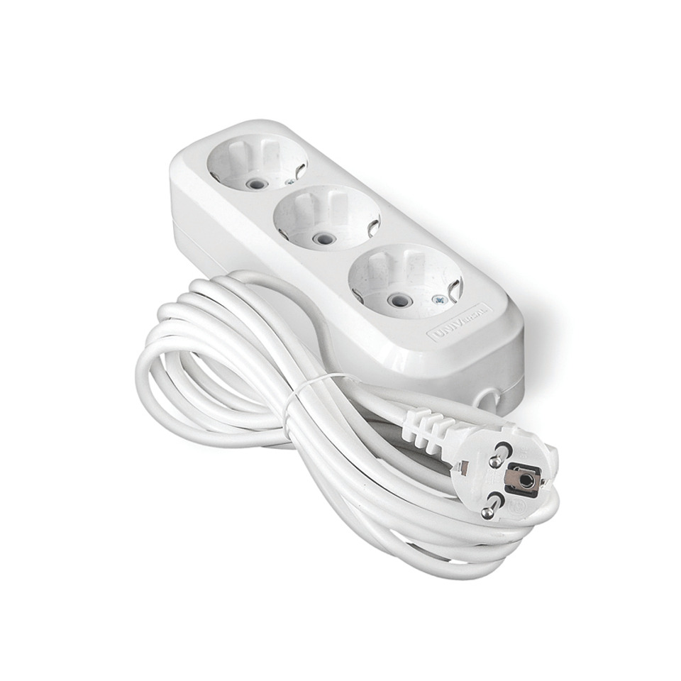 Удлинитель 3х5м с/з 16А IP20 Е-303 АБС-пл. ПВС 3х1 UNIVersal