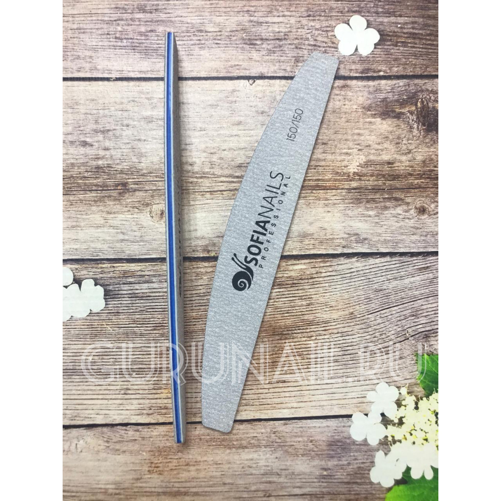 SofiaNails Пилка зебра лодка Япония, 150/150гр